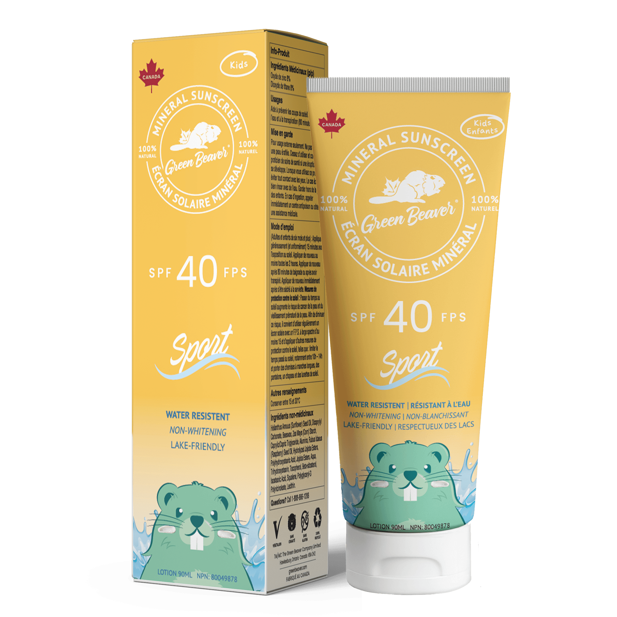 Green Beaver Mineral Sunscreen for Kids SPF 40