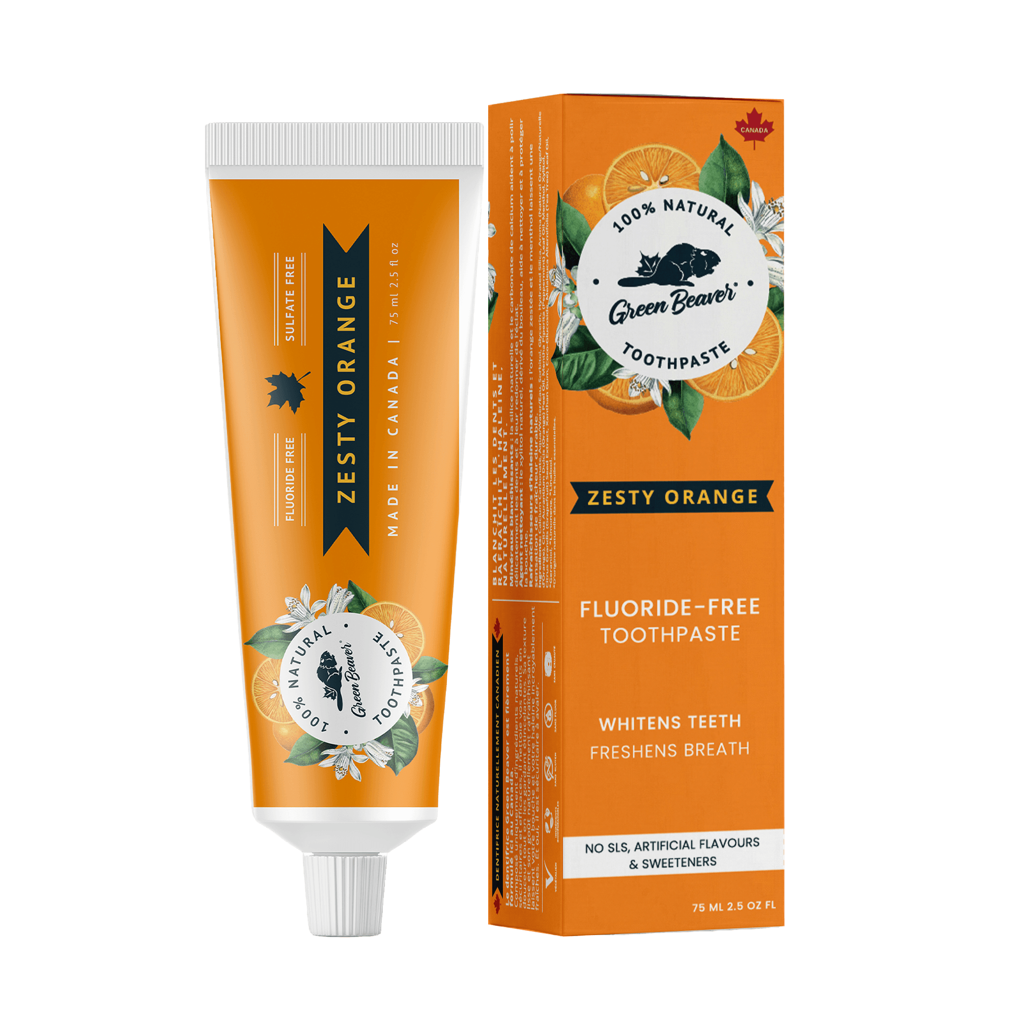 Green Beaver Fluoride Free Toothpaste - Zesty Orange