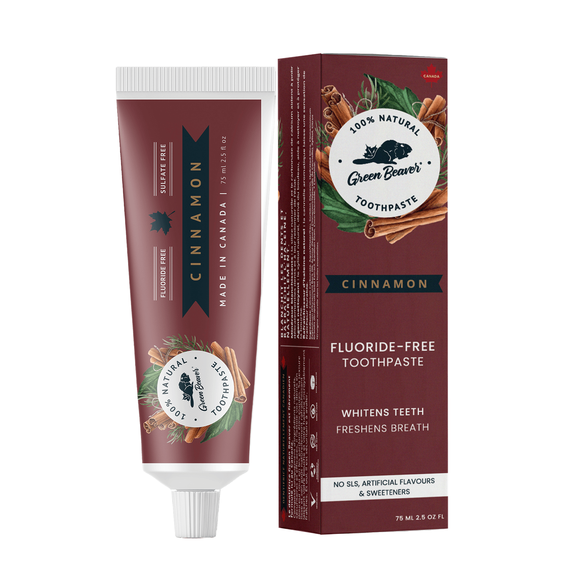Green Beaver Fluoride Free Toothpaste - Cinnamon