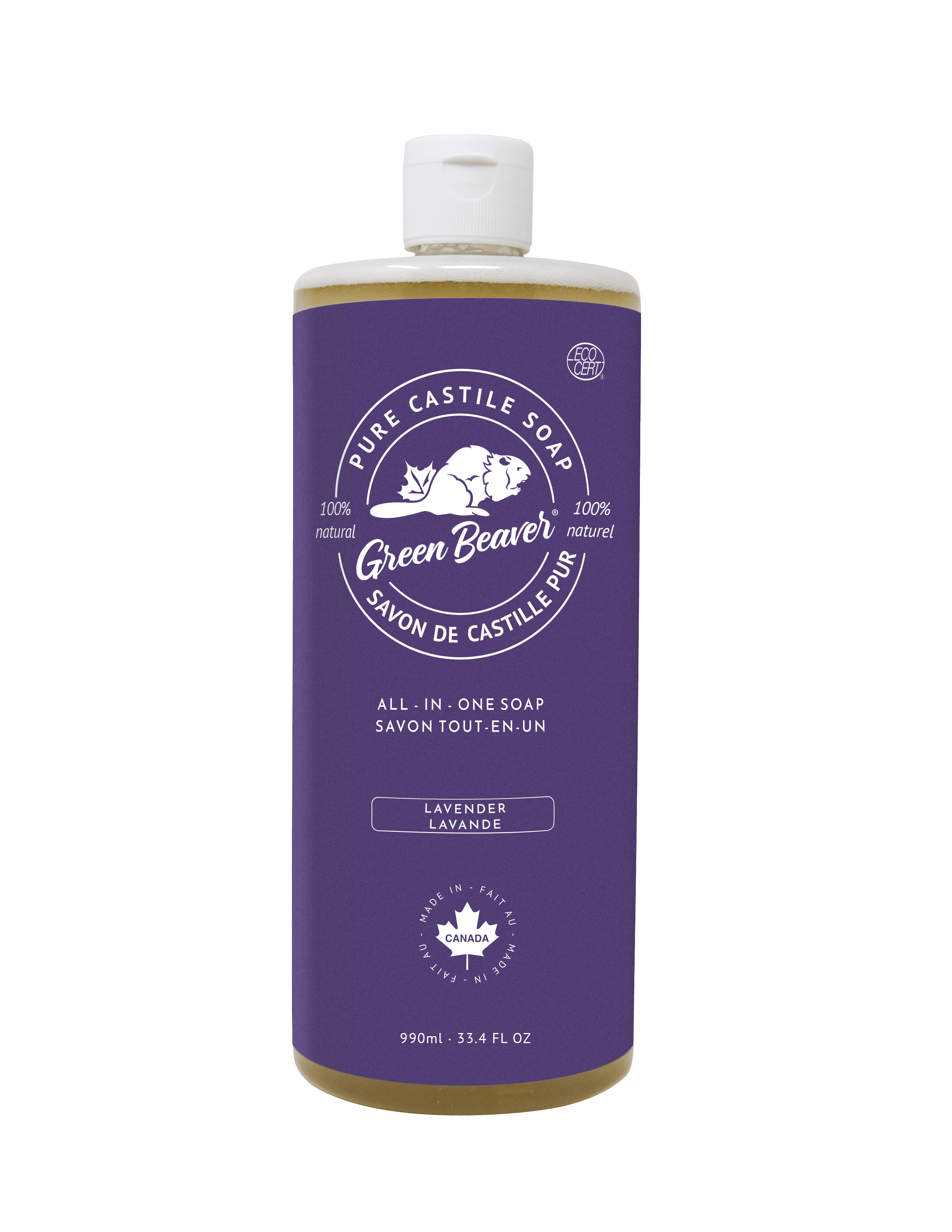 Green Beaver All-in-One Pure Castile Soap - Lavender
