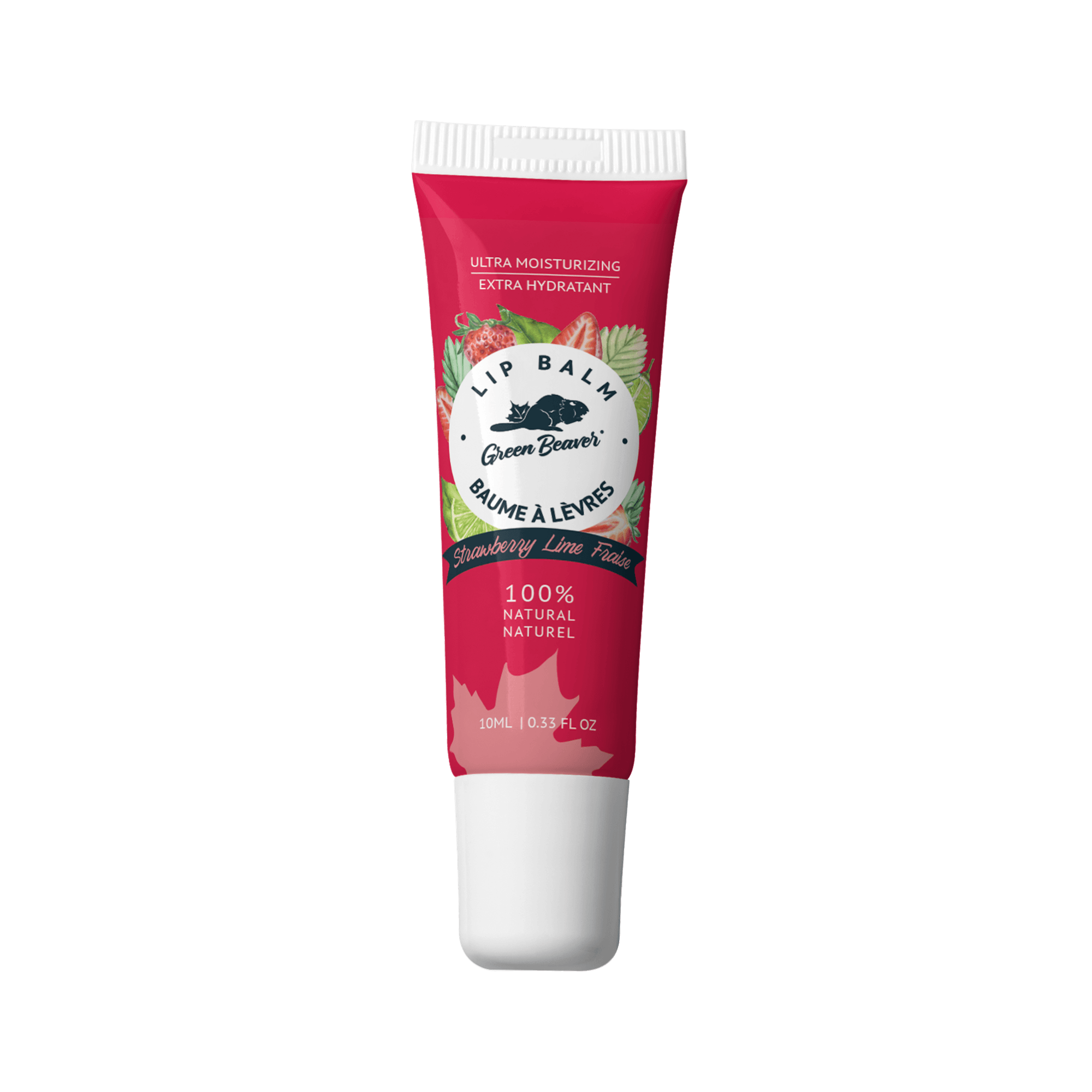 Green Beaver Strawberry-Lime Lip Balm - Ultra Moisturizing
