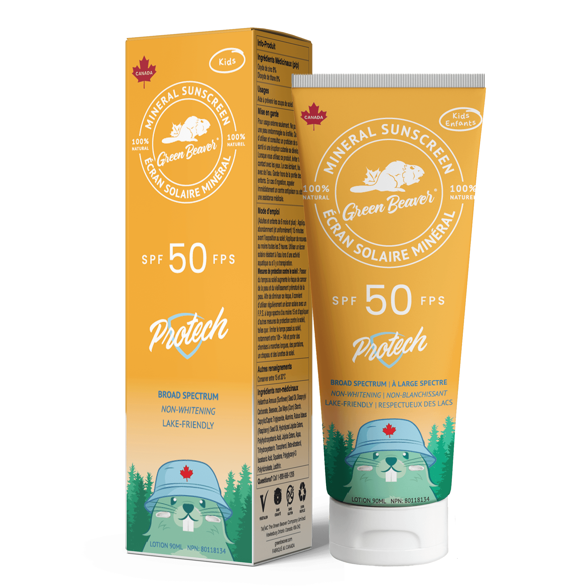 Green Beaver Mineral Sunscreen Protech SPF 50 Kidz