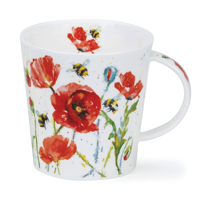 Dunoon Cairngorm Busy Bees Poppy Mug