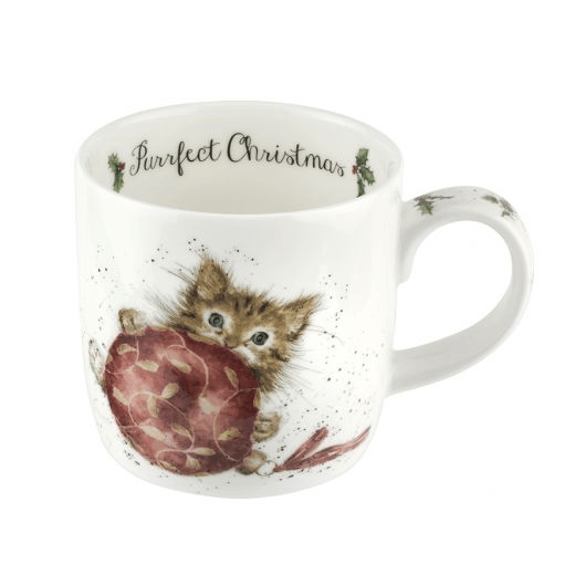 Wrendale Mug, Purrfect Christmas