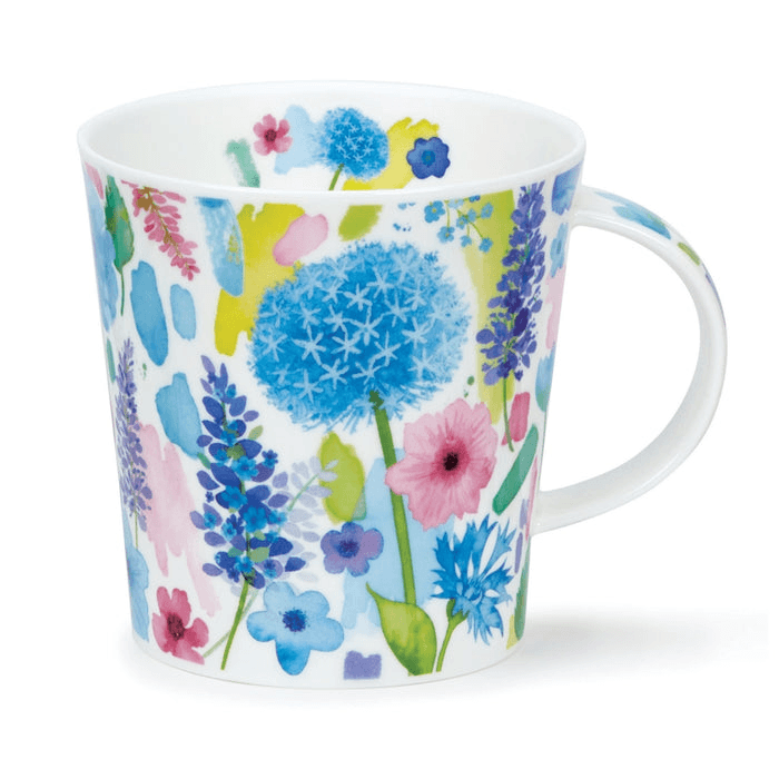 Dunoon Cairngorm Floral Burst Blue Mug