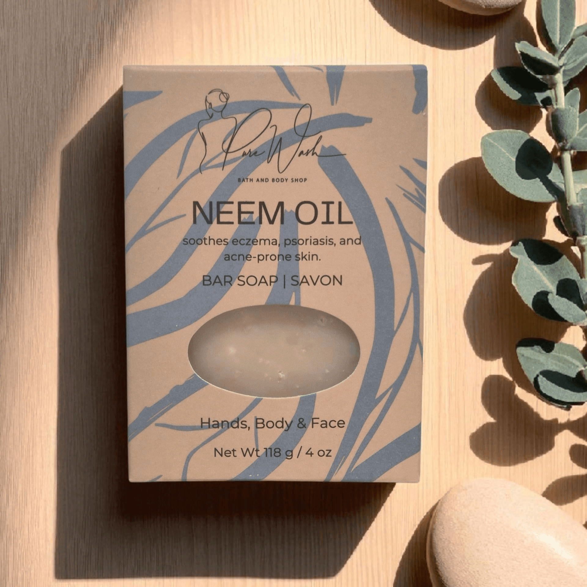 Pure Wash Neem Oil Soap Bar