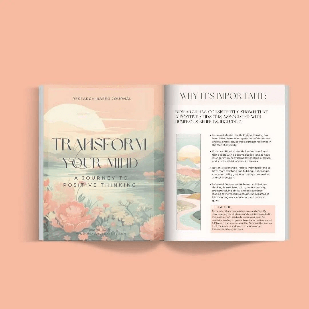 Transform Your Mind Journal – Mindfulness & Self-Care