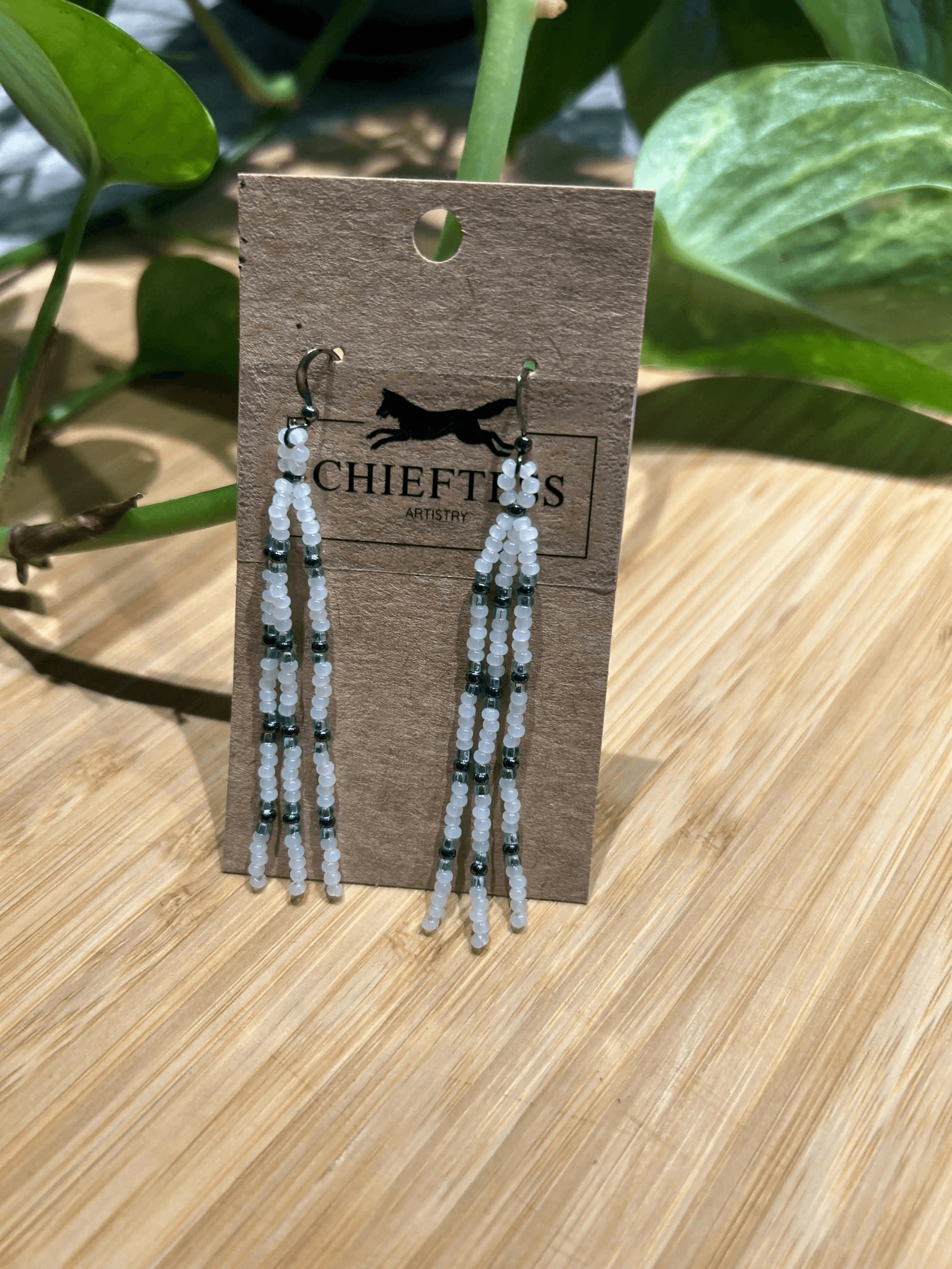 Pure Wash MINI 3: Dangle Beaded Earring - Turquoise Gunmetal