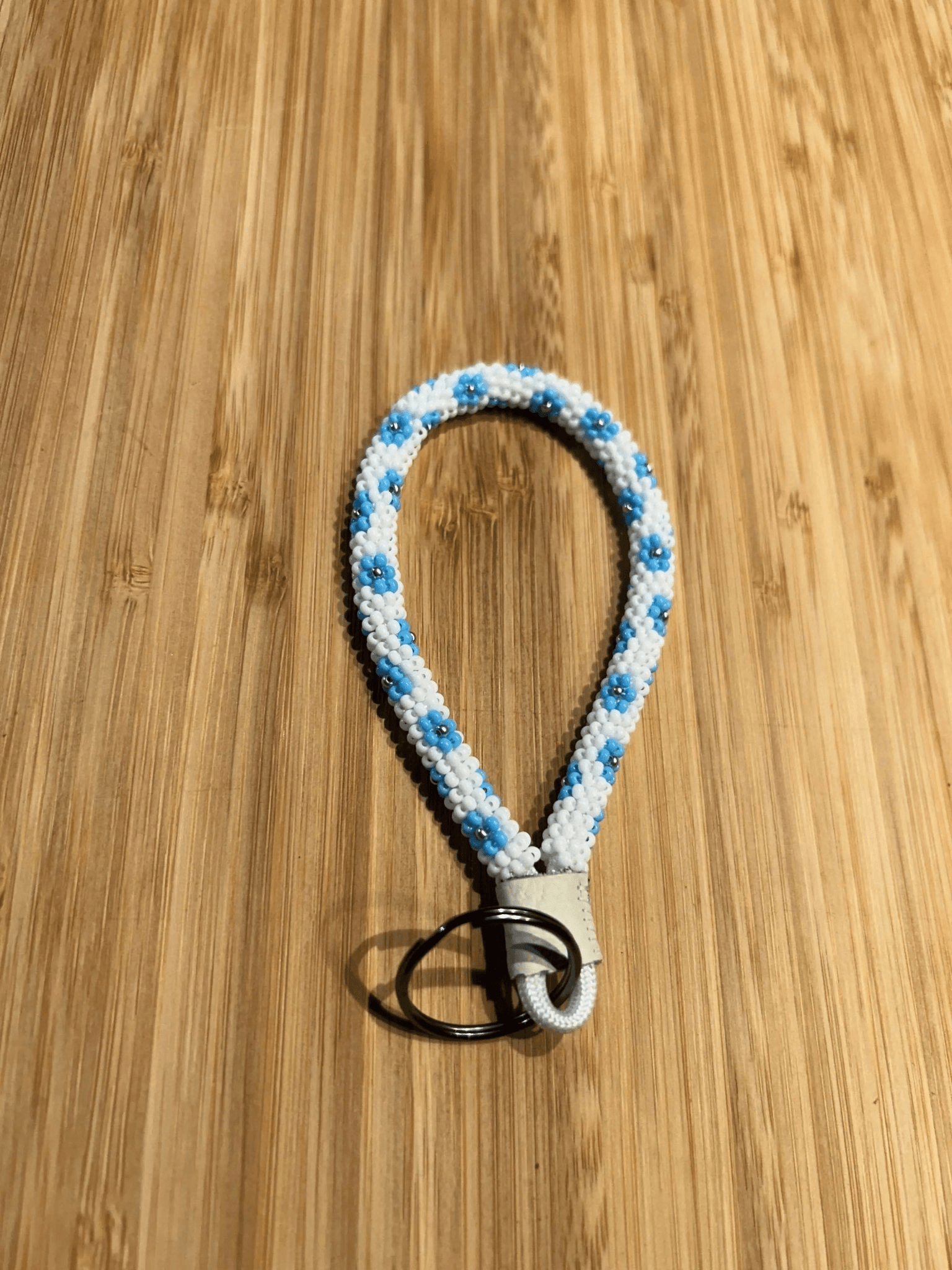 Pure Wash Floral: Beaded Mini Keychain