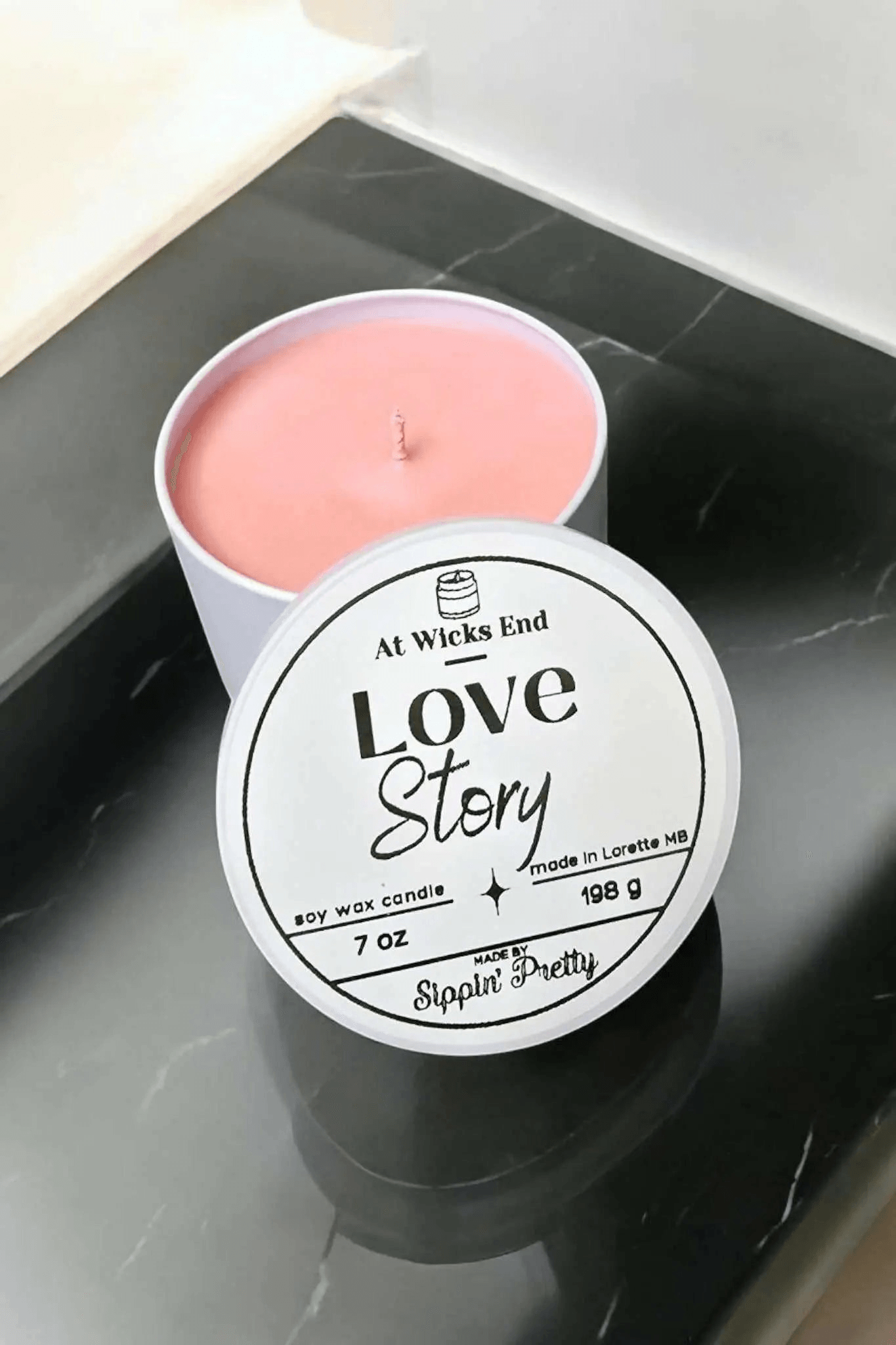 Love Story Candle