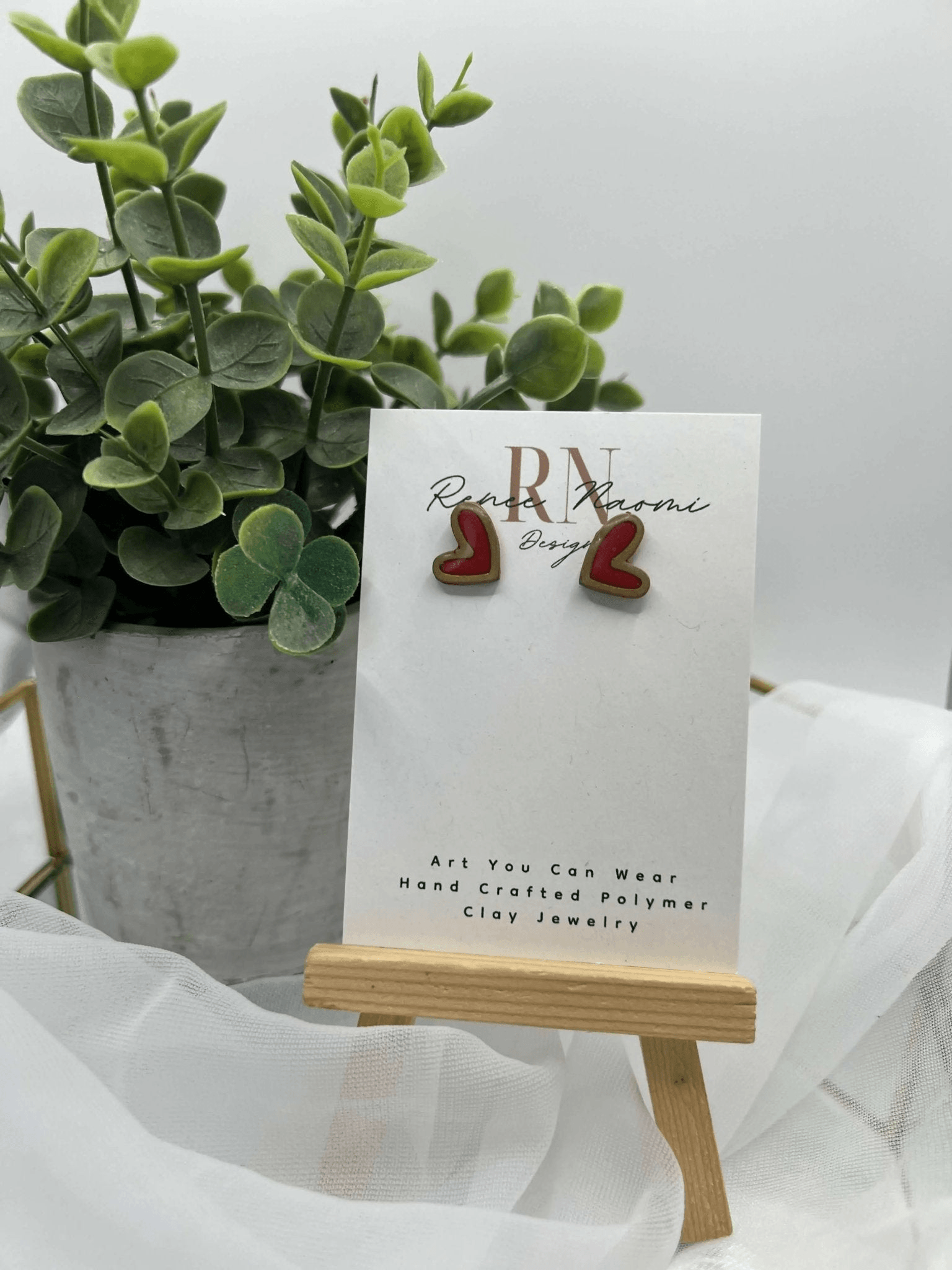 Mini Heart Studs