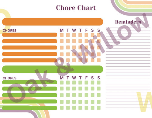 Chore Chart - 2 People
