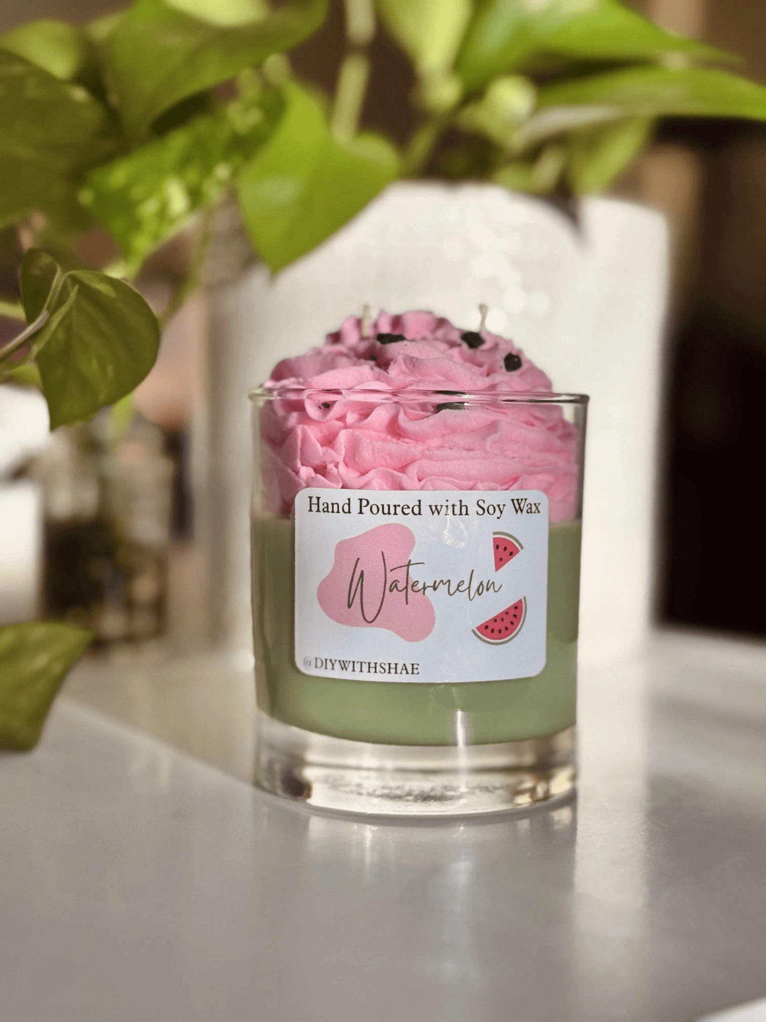 Pure Wash Watermelon Dessert Style Soy Wax Candle