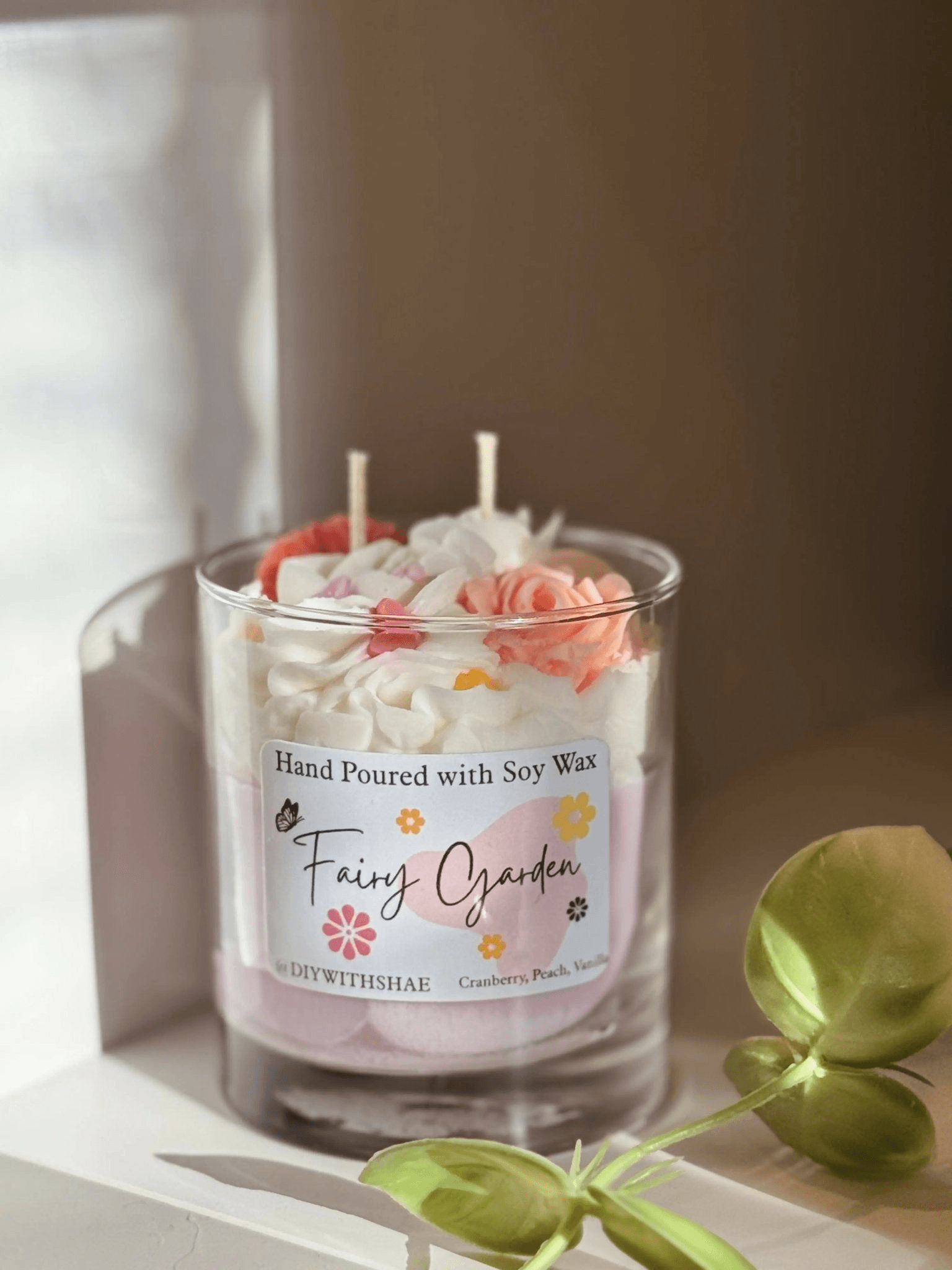 Fairy Garden Soy Wax Dessert Style Candle