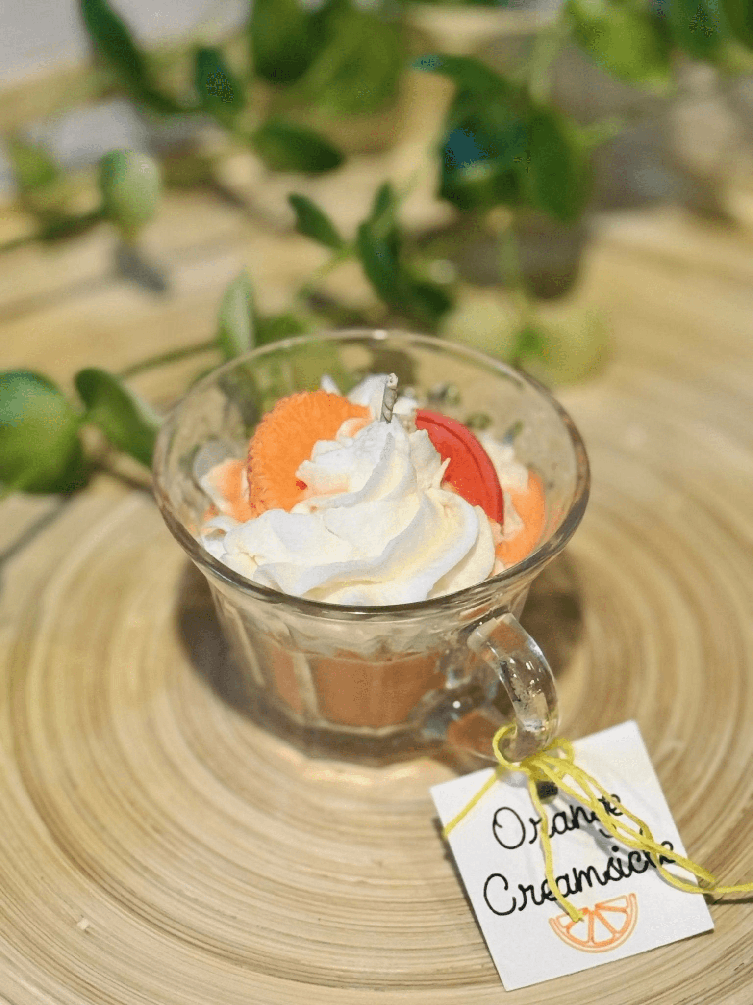 Pure Wash Medium Size Dessert Candle - Punch Bowl Glass