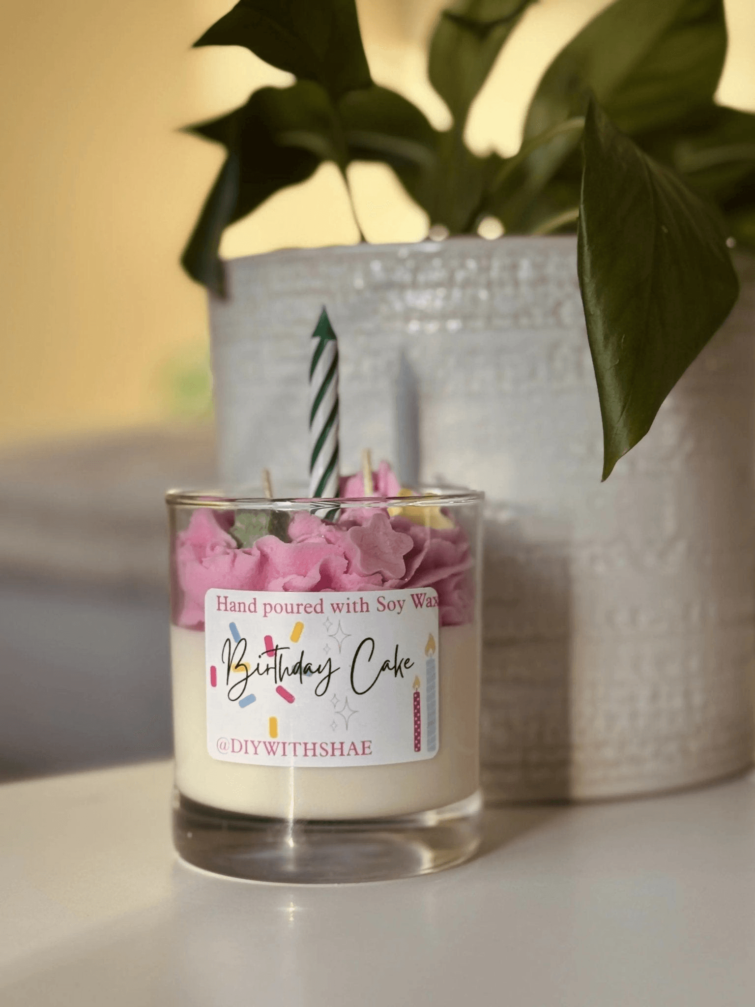 Pure Wash Birthday Cake Dessert Style Soy Wax Candle