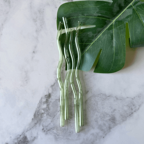 Glass Bent Straw