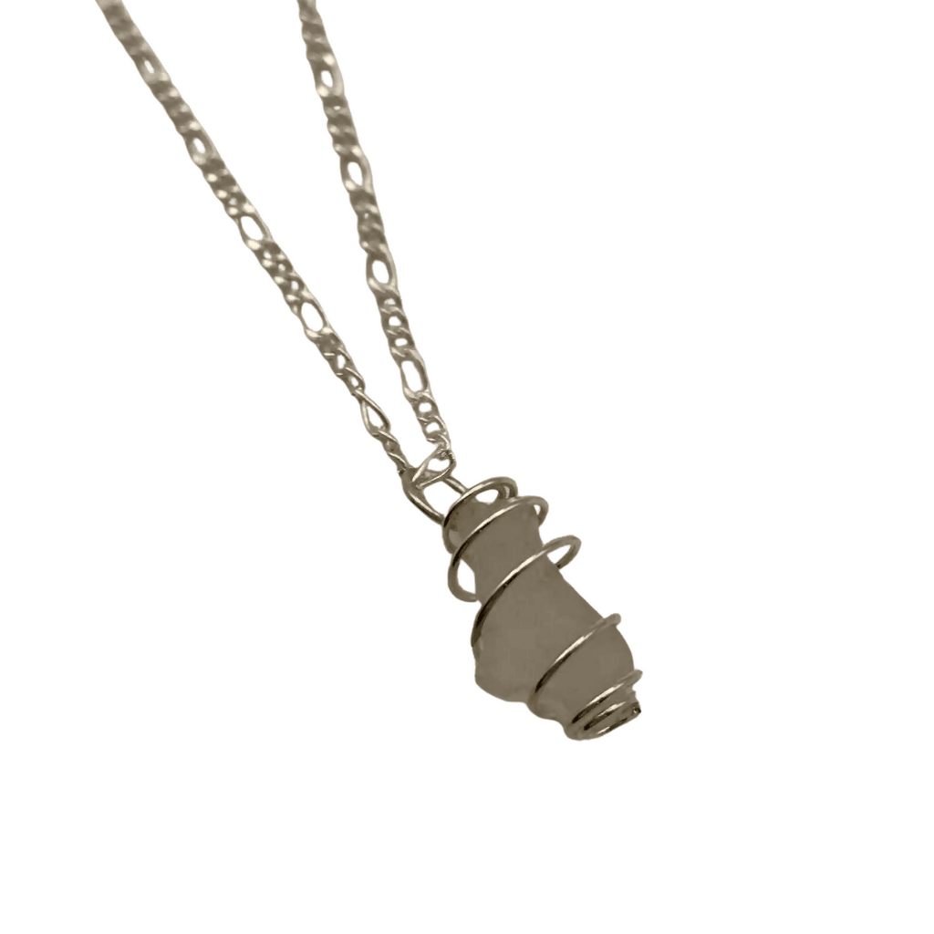 Beach Glass Caged Pendant