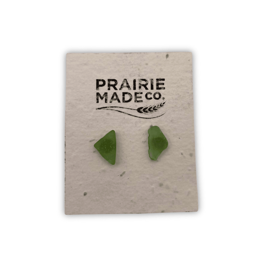 Pure Wash Beach Glass Stud Earrings
