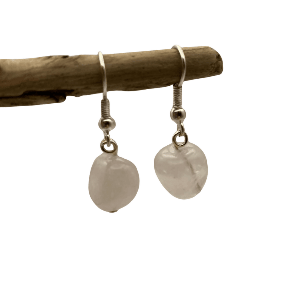 Pure Wash Rose Quartz Earrings