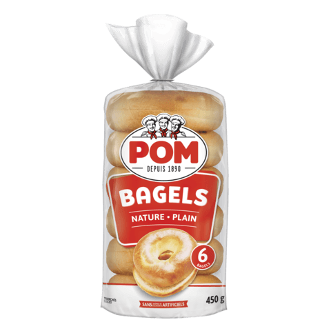 POM Plain Bagels