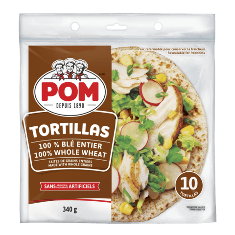POM 100% Whole Wheat Medium Tortillas