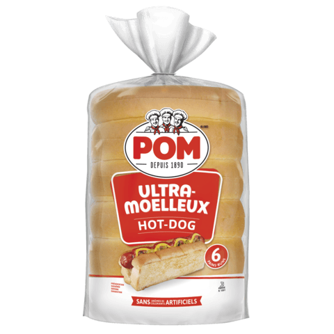 POM Ultra-Soft Hot Dog Buns