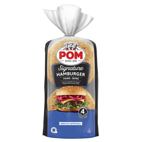 POM Signature Sesame Seed Hamburger Buns