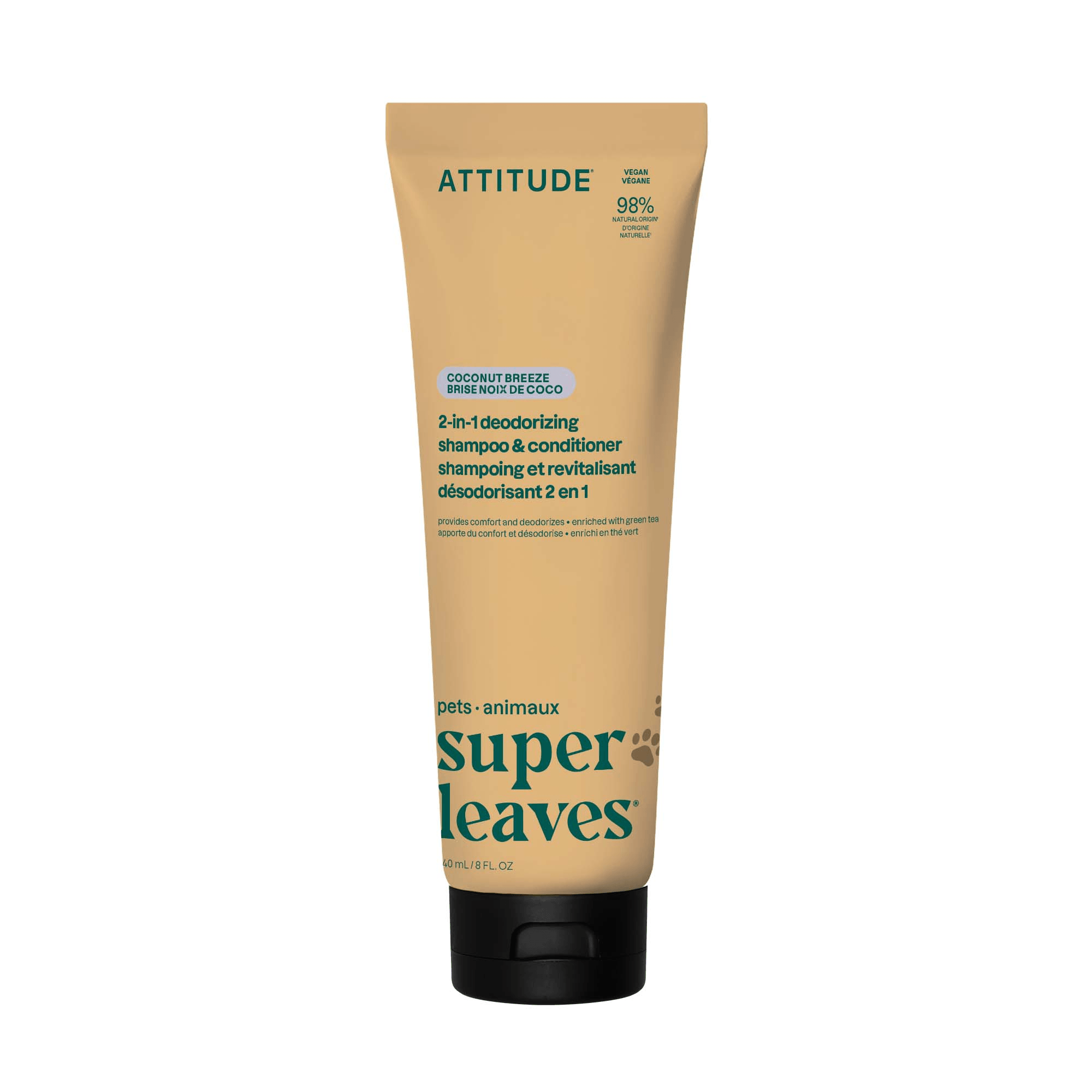 ATTITUDE 2-in-1 Pet Shampoo & Conditioner - Deodorizing