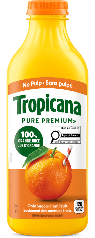 Tropicana 100% Pure Orange Juice No Pulp