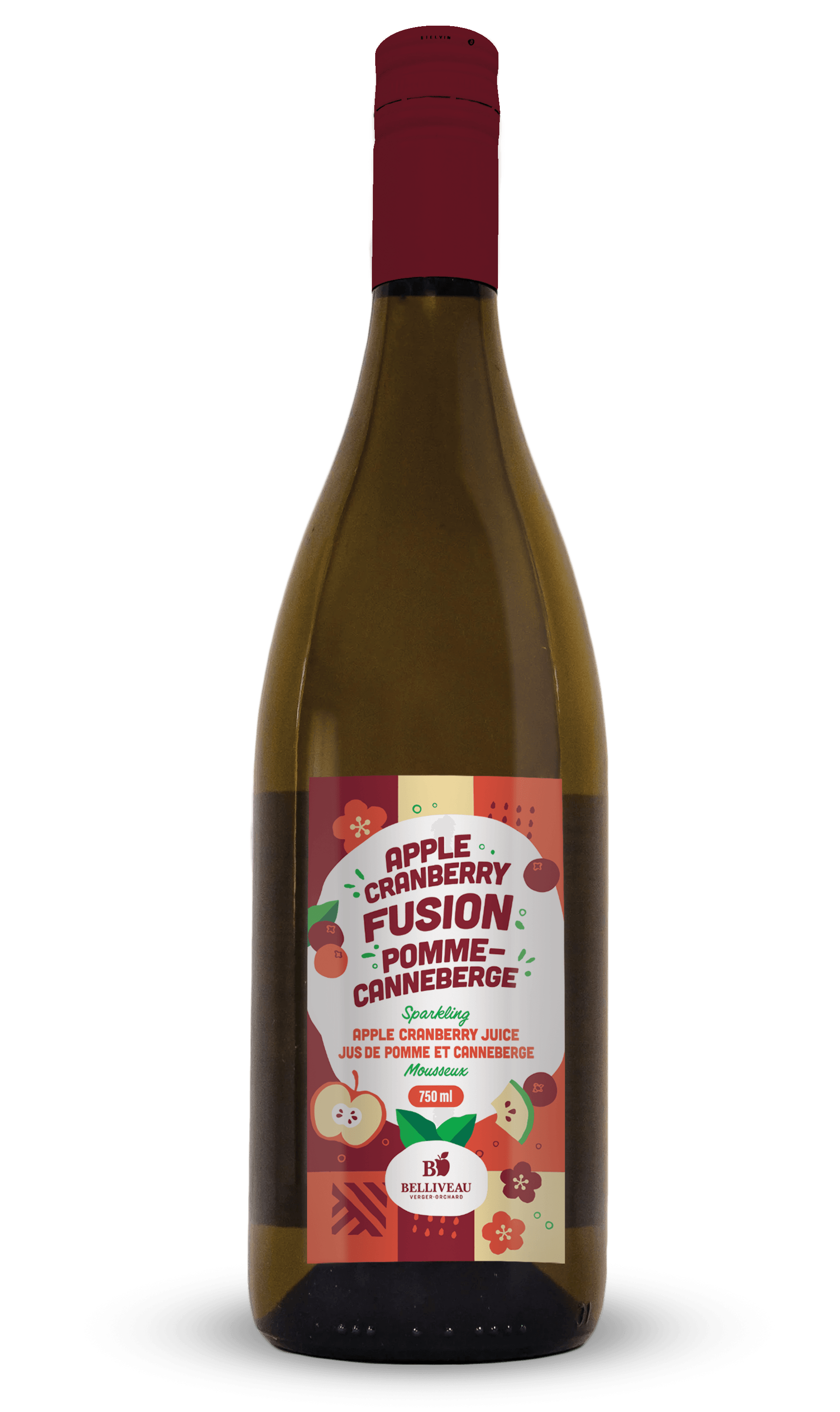 Verger Belliveau Sparkling Apple Cranberry 750 ml