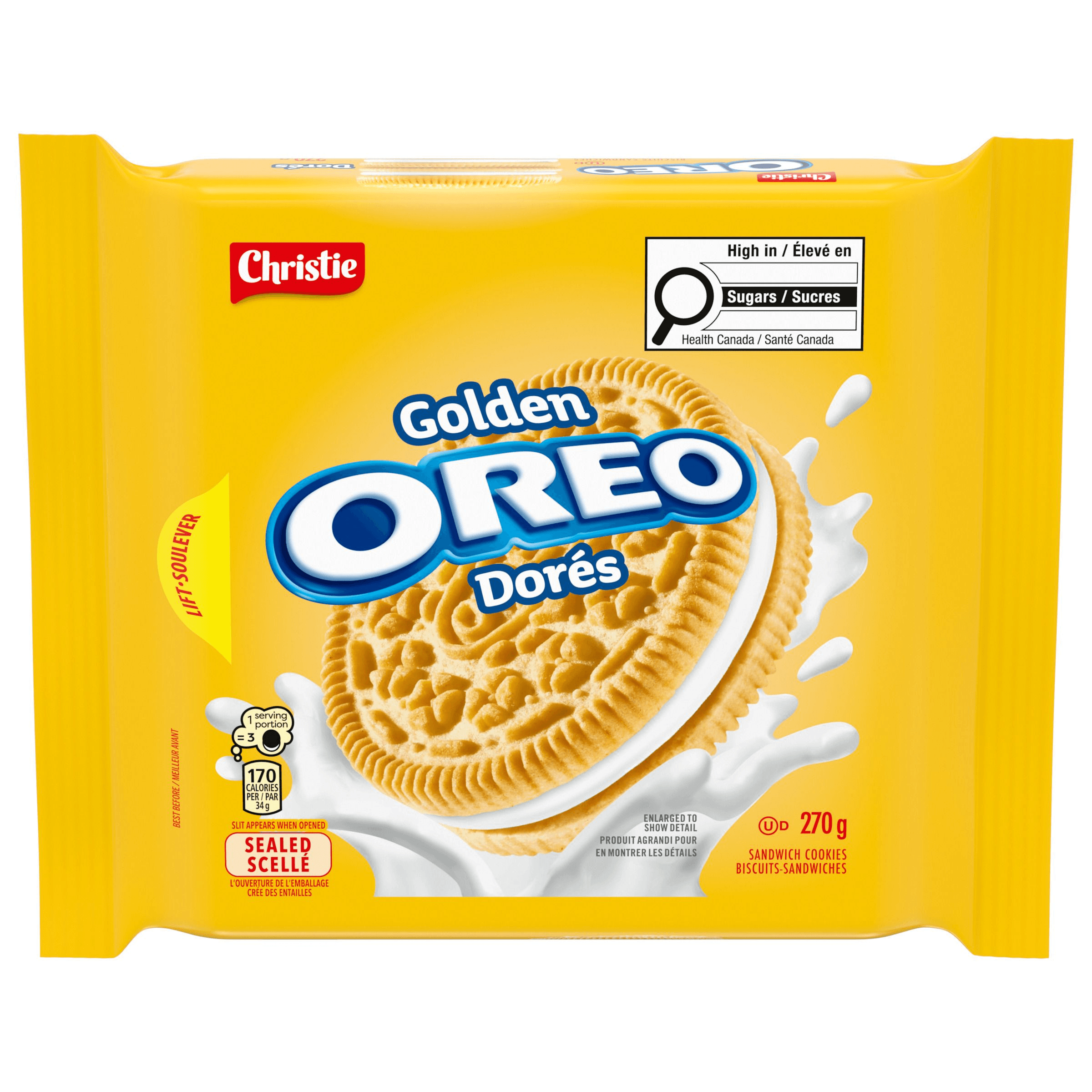 Oreo Golden Sandwich Cookies 270 g