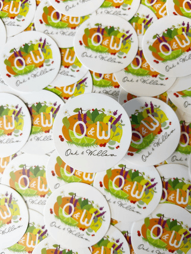 Oak & Willow Sticker