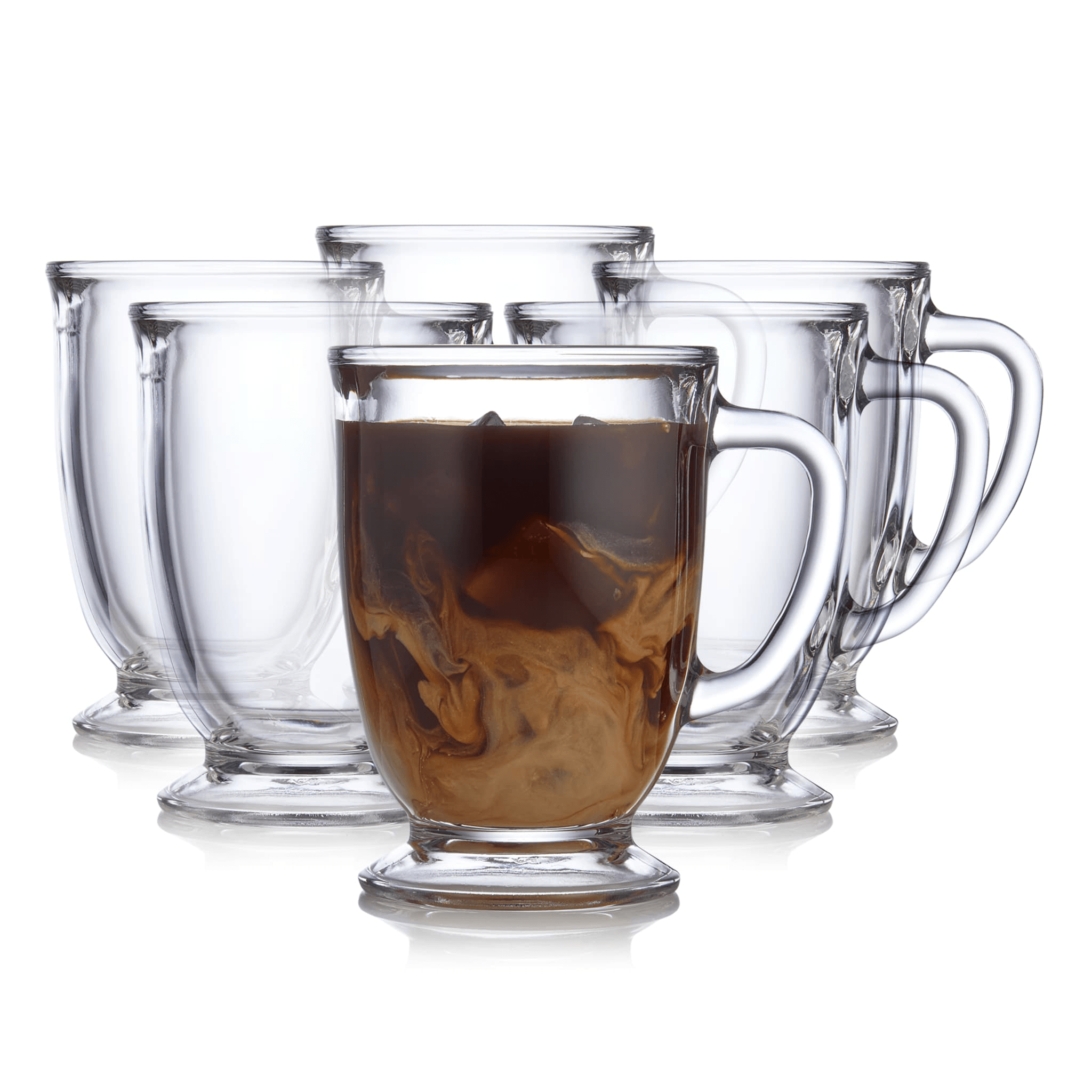 Libbey Kona Glass Coffee Mugs
