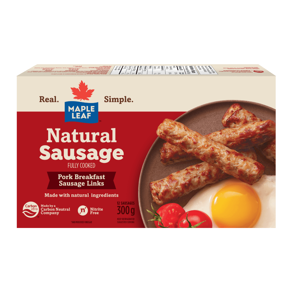 Maple Leaf Natural Breakfast Sausages