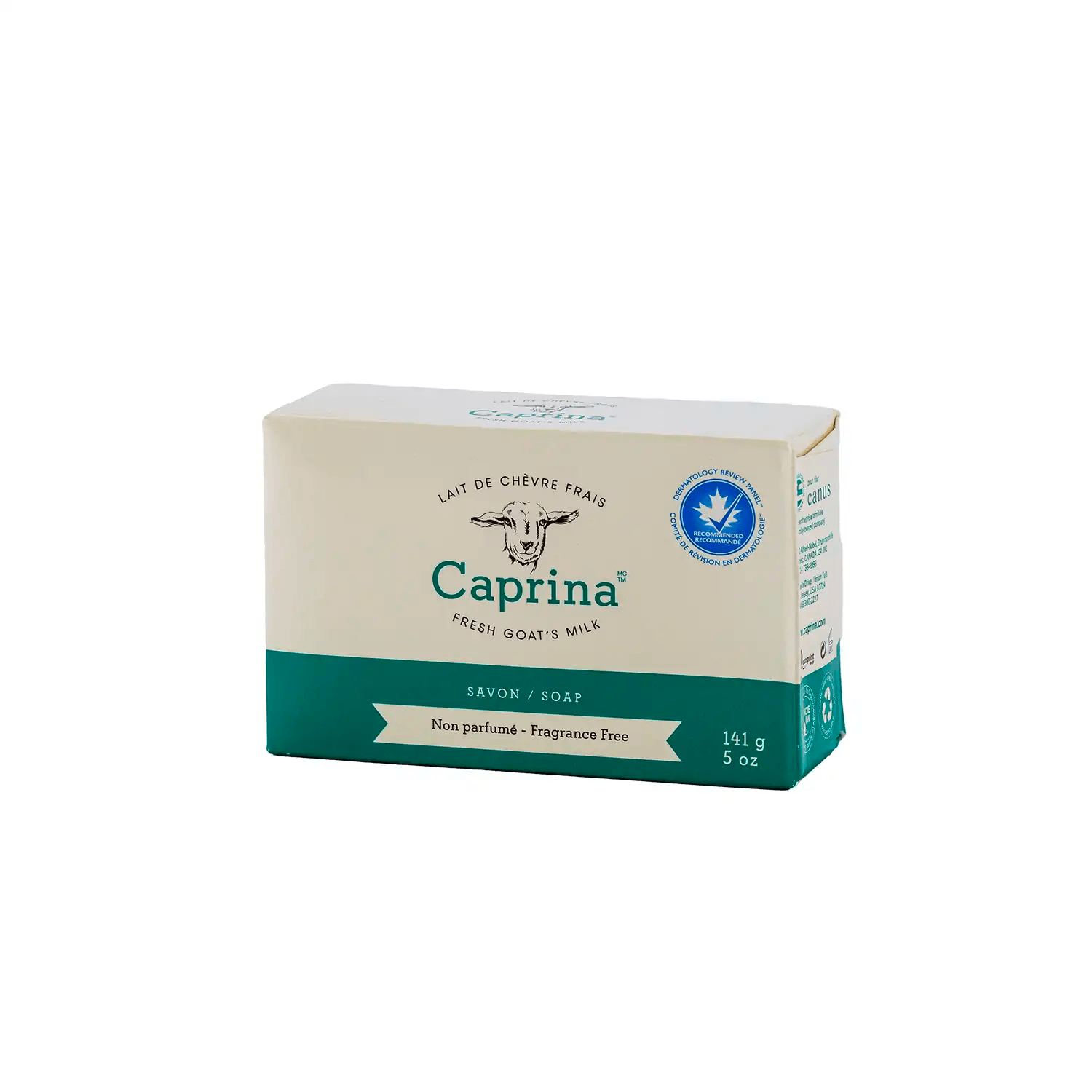 Caprina Fragrance-Free Goat Milk Bar Soap