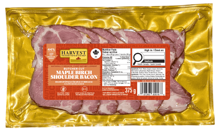 Harvest Meats Maple Birch Shoulder Bacon