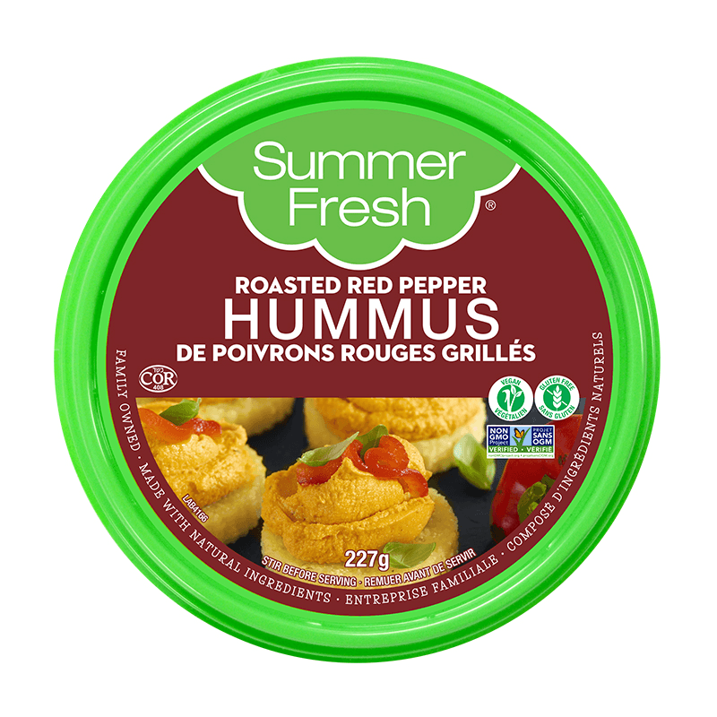 Summer Fresh Roasted Red Pepper Hummus