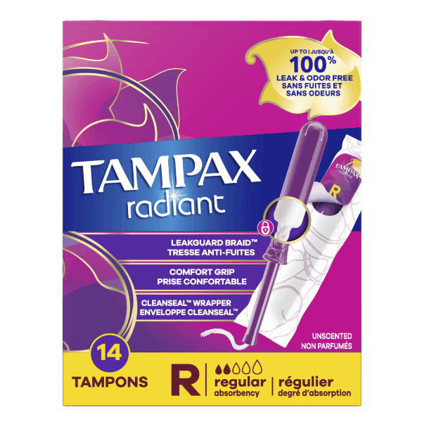 Tampax Radiant Regular Tampons