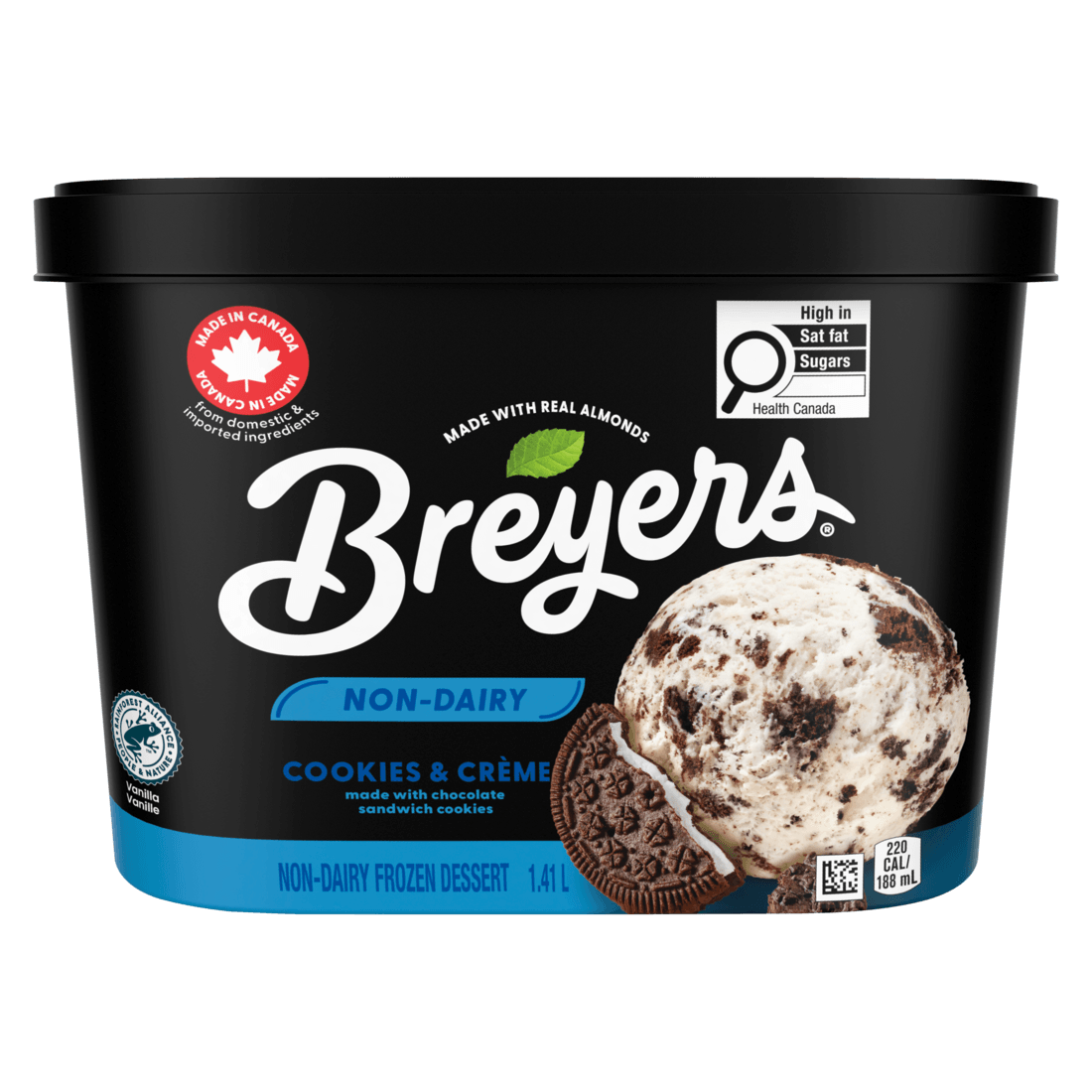 Breyers Non-Dairy Cookies and Creme Frozen Dessert