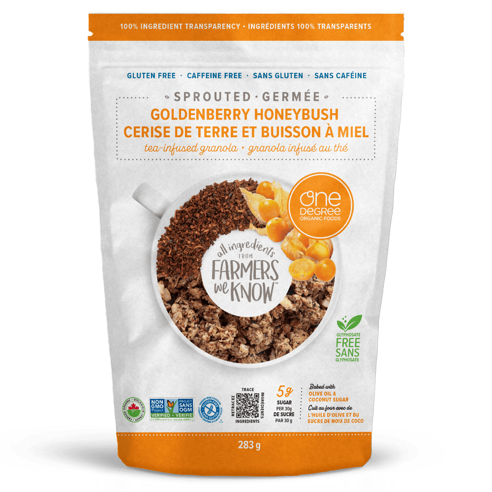 One Degree Organics Goldenberry Honeybush Tea Infused Granola