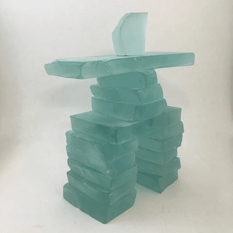 Glass Inukshuk Glass Inukshuk - Canadian Artwork